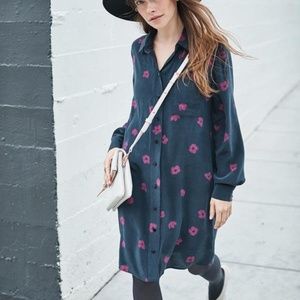 Amour Vert Leigh Silk Button Down Dress